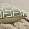 Geo 55x55cm cushion sage close up image 2