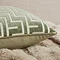Geo 55x55cm cushion sage close up image 2