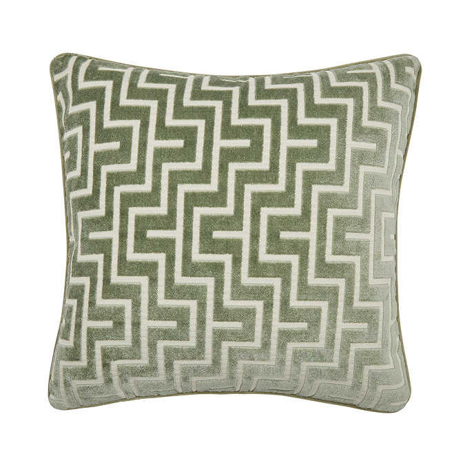 Geo 55x55cm cushion sage front image 4