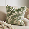 Geo 55x55cm cushion sage on settee image 1