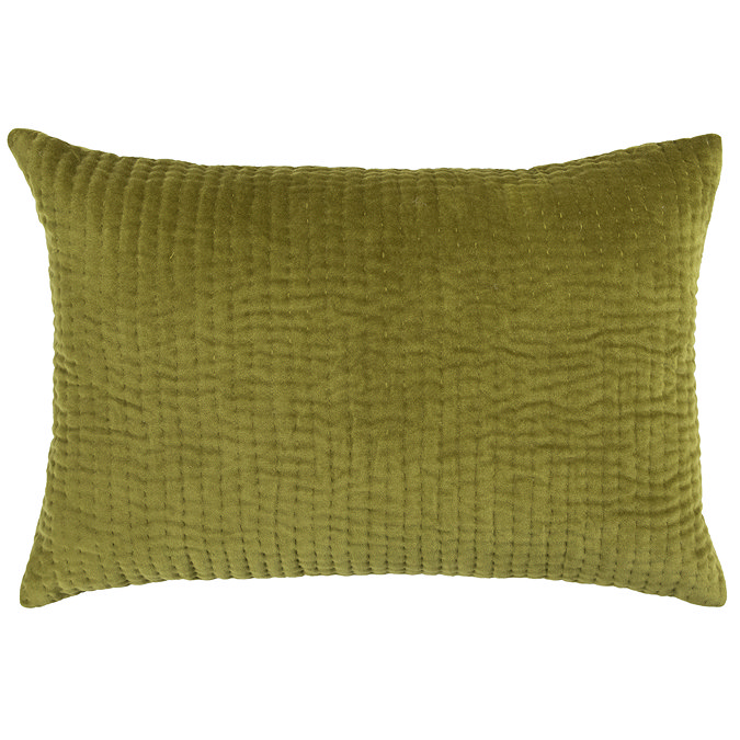 Haze 40x60cm Feather Cushion Olive