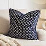 Honeycomb navy 55x55 cushion image 1