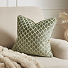 Honeycomb sage 43x43 Cushion image 1
