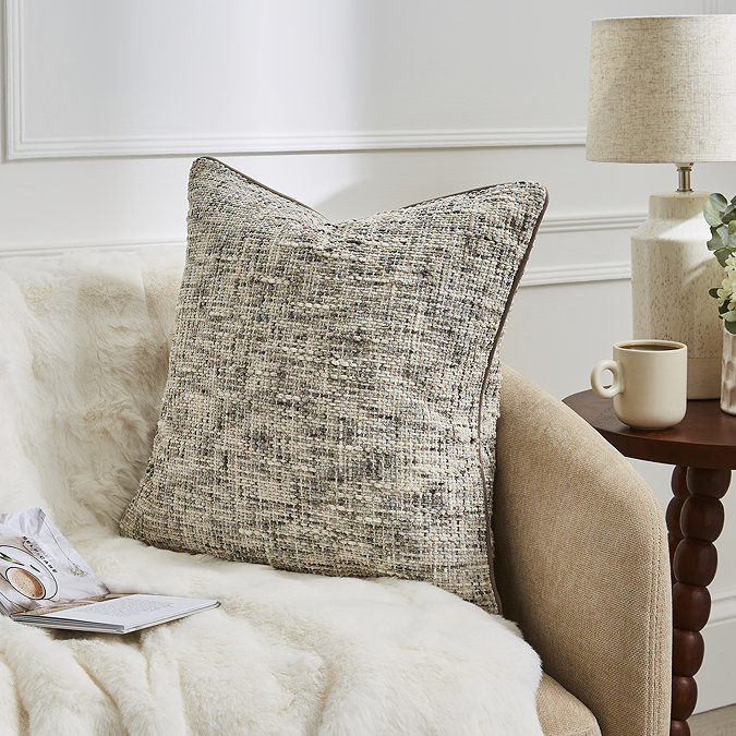 Isabella textured slub in charcoal image 1