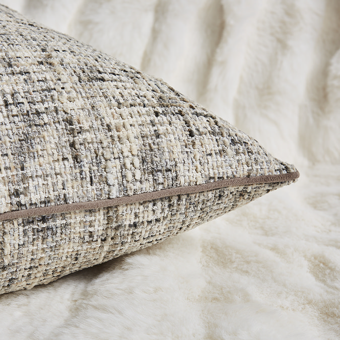 Isabella textured slub charcoal