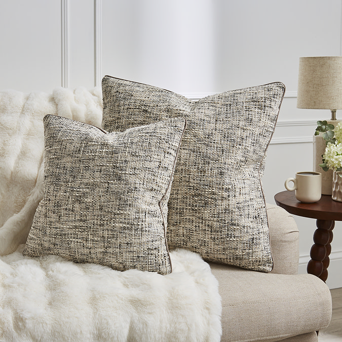 Isabella textured slub charcoal