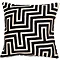 56x56 Maze Cut Cushion Black