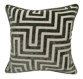 56x56 Maze Cut Cushion Sage