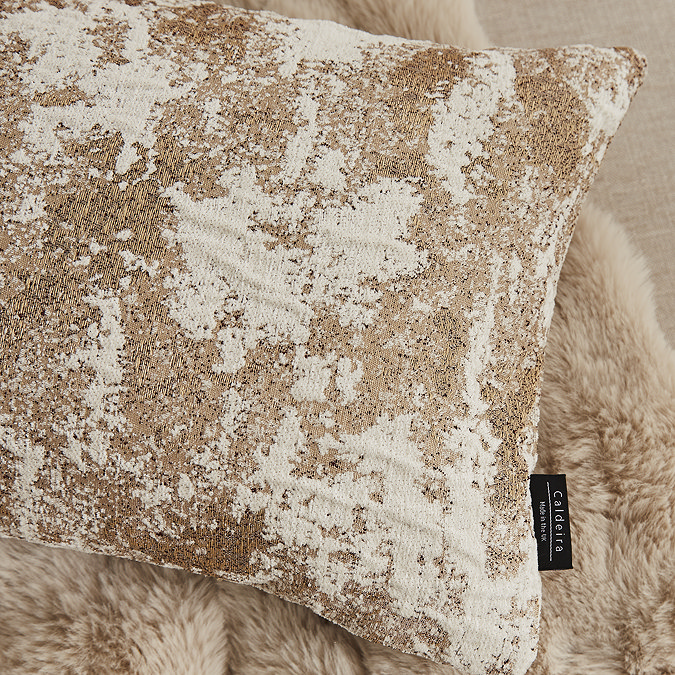 metallic reversible cushion close up cushion image 2