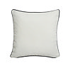 Sofia piped black 43x43cm cushion front image 2