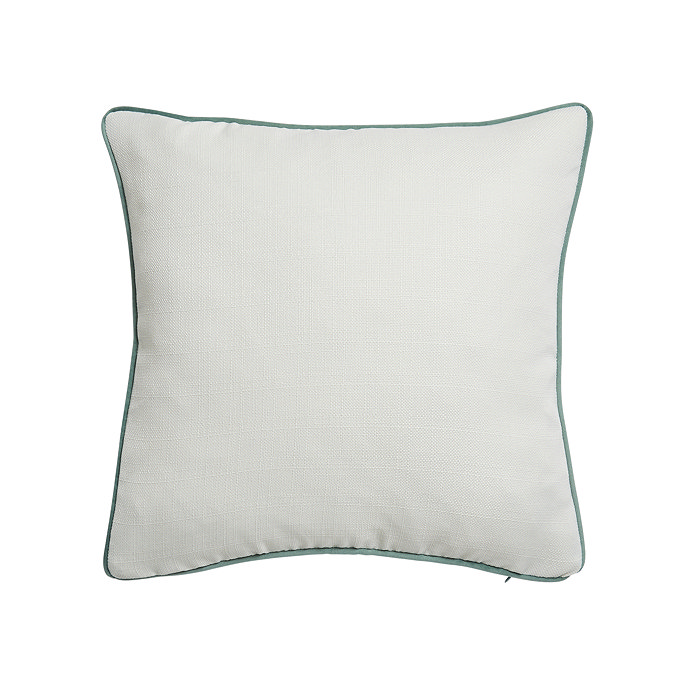 Sage Sofia piped cushion front image 2