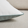 Sage Sofia piped cushion close up 4