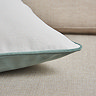 Sofia sage cushion 55x55cm close up image  4
