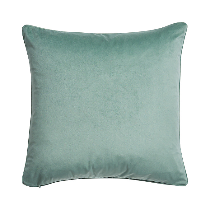 Sofia sage cushion 55x55cm back image  3