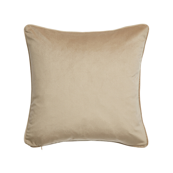 Sofia Piped taupe 43x43cm cushion front image 3