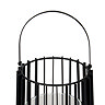 Lynk Large Lantern with handle and glass candle holder