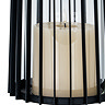 Lynk Large Lantern with handle and glass candle holder