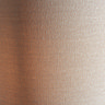 close up on linen-effect shade of floor lamp