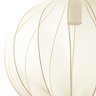 close up on delicate see-through fabric of hanging lamp