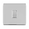 Polished Chrome single light switch cut out