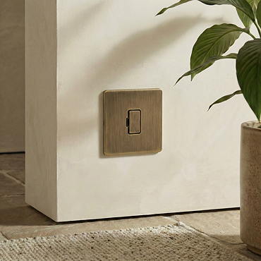 Antique brass fuse spur unswitched cut out