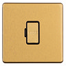 Unswitched Fuse Spur Satin Brass Cut Out