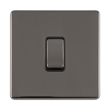 Black nickel double pole switch