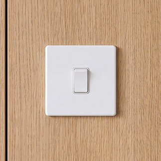 White 20A Double Pole Switch
