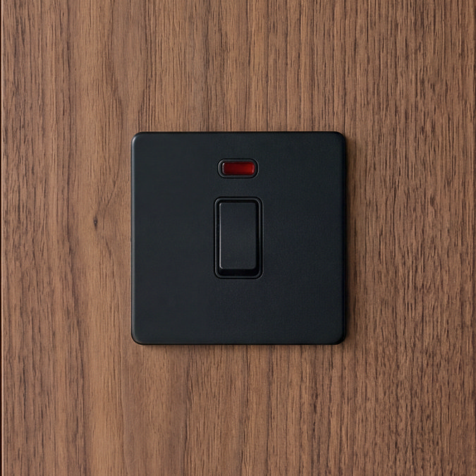 Matt Black DP Switch with Neon