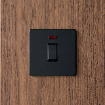 Matt Black DP Switch with Neon View 2