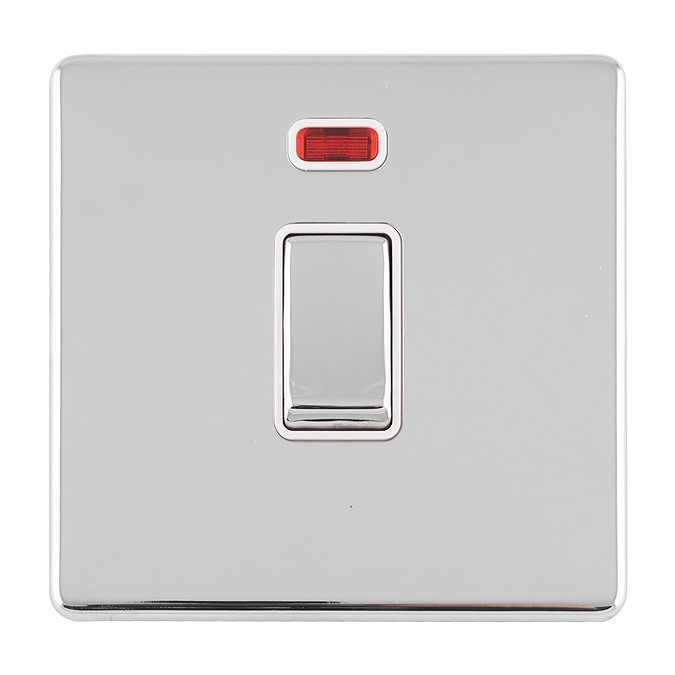 DP Switch with Neon Polished Chrome Cut Out