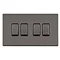 Black nickel 4 gang light switch