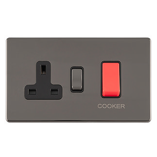 Black nickel cooker switch