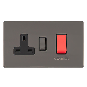 Cooker switch with socket collection