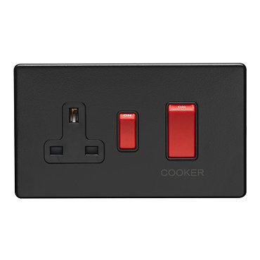Cooker switch with socket collection