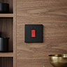 Matt Black Cooker Switch with Neon View 2