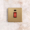 Cooker Switch With Neon Satin Brass Lifestyle