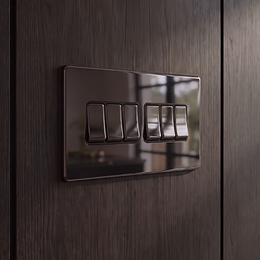 Lyss Black Nickel Light Switch