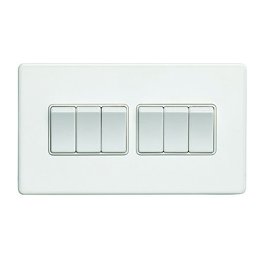 6 gang light switch collection