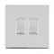 Polished Chrome 2 gang light switch