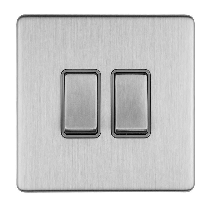 Stainless Steel 2 gang switch