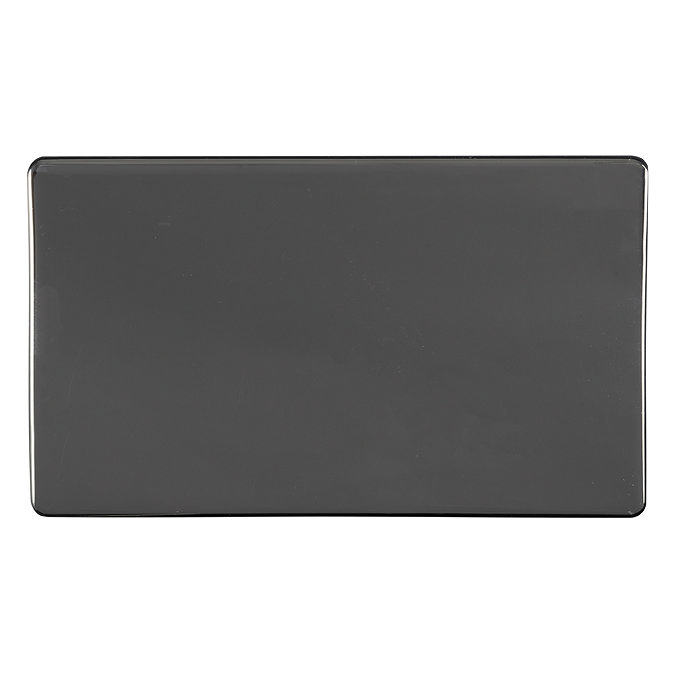 Black nickel double blank plate