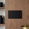 2 Gang Blank Plate in Matt Black Zoom Out