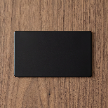 Matt black double blank plate collection