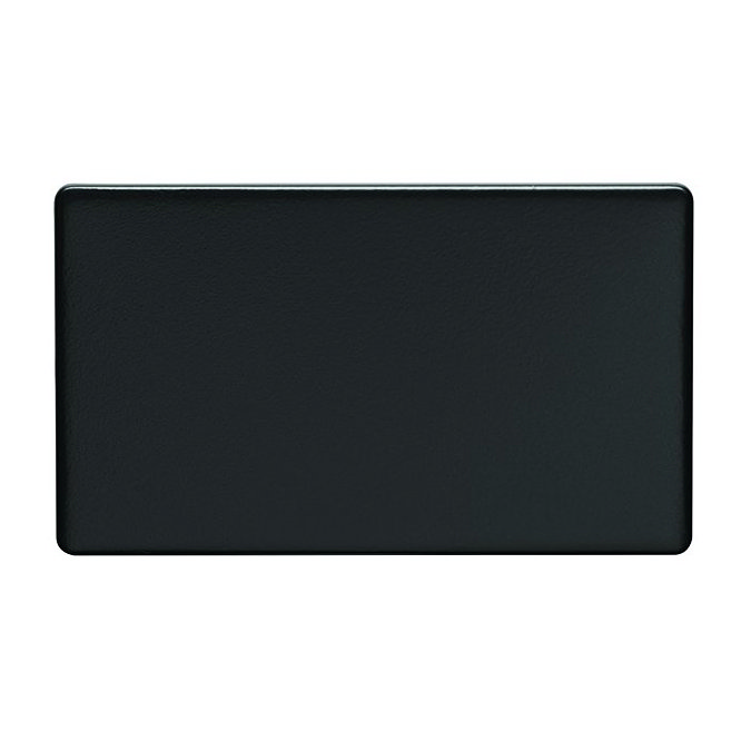 Matt black double blank plate