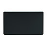 Matt black double blank plate