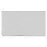 Double Blank Plate Switch Polished Chrome Cut Out