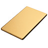 Satin brass double blank plate flat