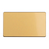 Satin brass double blank plate