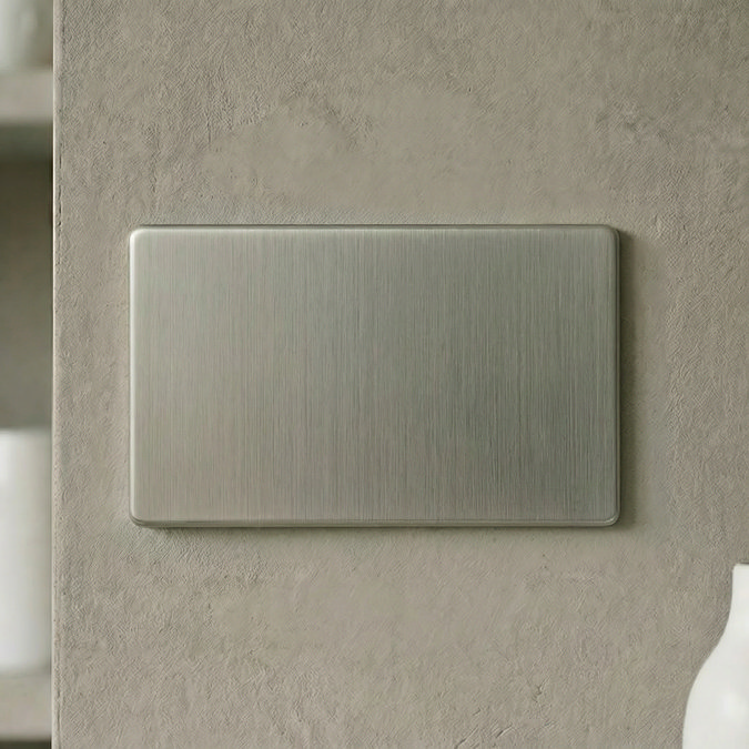 Double Blank Plate in Stainless Steel